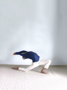 Building up the tension to arch through the chest region