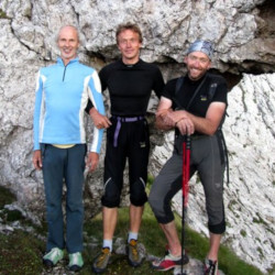 Die Kletterer Heinz Grill, Ivo Rabsner und Stefan Comploi